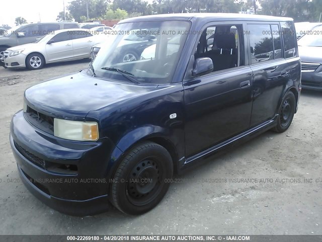 JTLKT334554001973 - 2005 TOYOTA SCION XB ლურჯი ფოტო 2