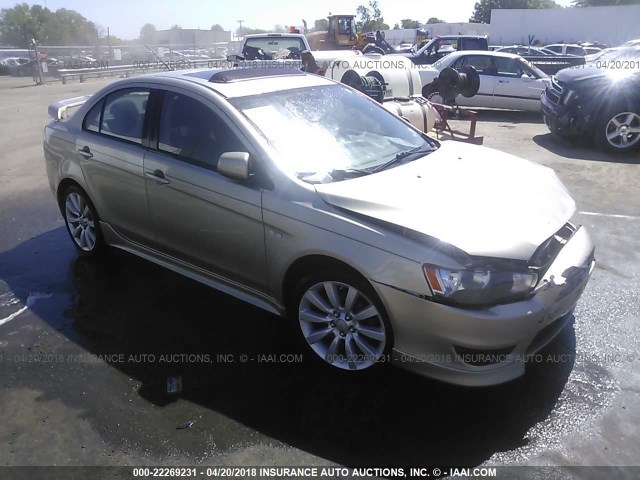 JA3AU86U98U023619 - 2008 MITSUBISHI LANCER GTS GOLD photo 1