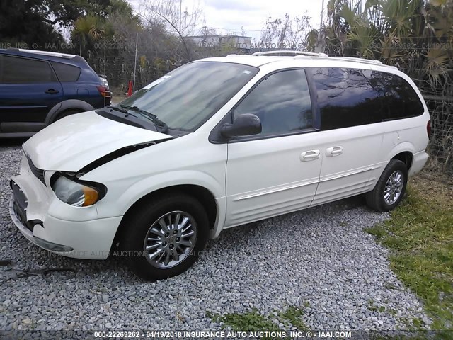 2C8GP64L03R111951 - 2003 CHRYSLER TOWN & COUNTRY LIMITED WHITE photo 2