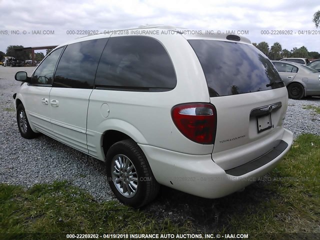 2C8GP64L03R111951 - 2003 CHRYSLER TOWN & COUNTRY LIMITED WHITE photo 3