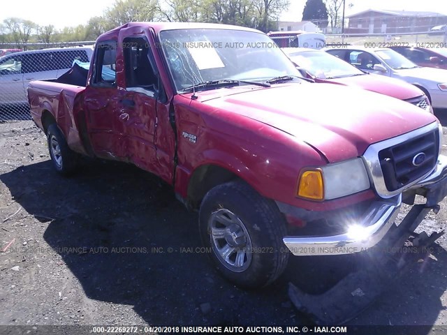 1FTYR14U94PB10053 - 2004 FORD RANGER SUPER CAB RED photo 6