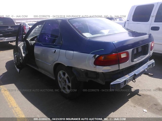 1HGEG8549RL042871 - 1994 HONDA CIVIC DX/LX ლურჯი ფოტო 3