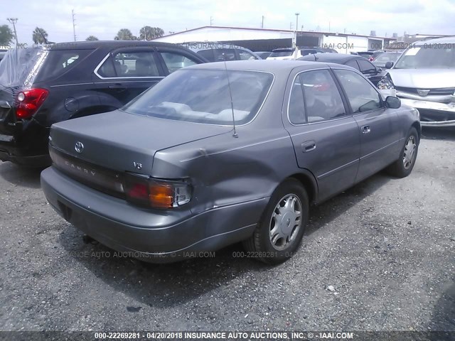 JT2VK13E9N0119033 - 1992 TOYOTA CAMRY XLE GRAY photo 4