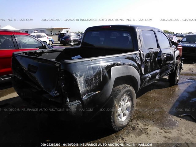 3TMJU62N56M018763 - 2006 TOYOTA TACOMA DOUBLE CAB PRERUNNER BLACK photo 4