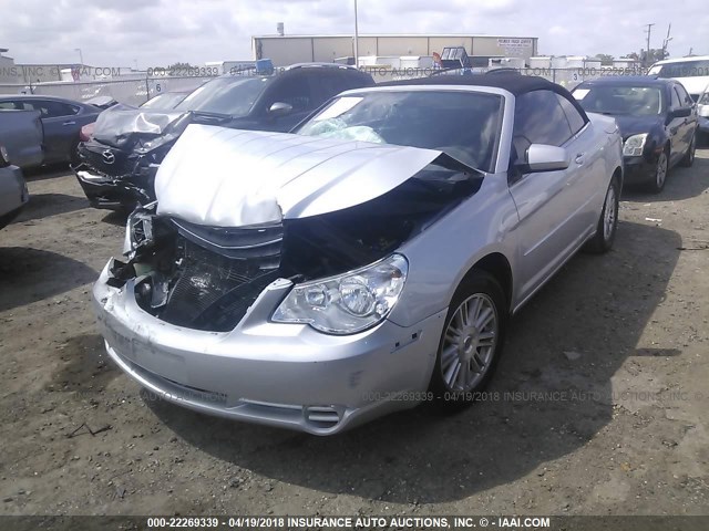 1C3LC55R28N203015 - 2008 CHRYSLER SEBRING TOURING SILVER photo 2