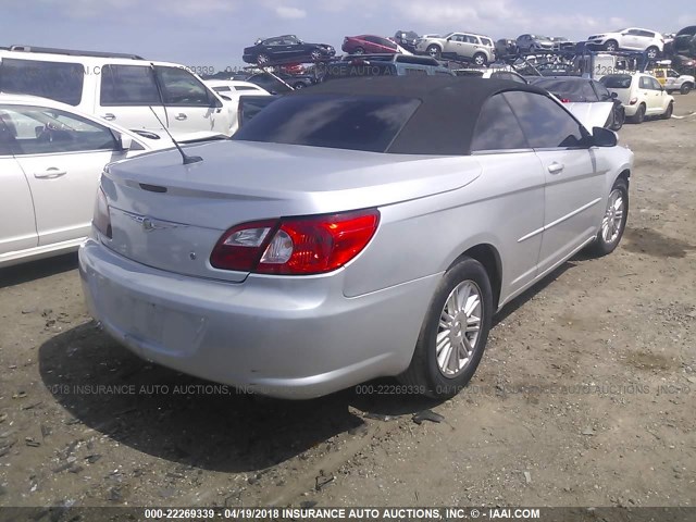 1C3LC55R28N203015 - 2008 CHRYSLER SEBRING TOURING SILVER photo 4