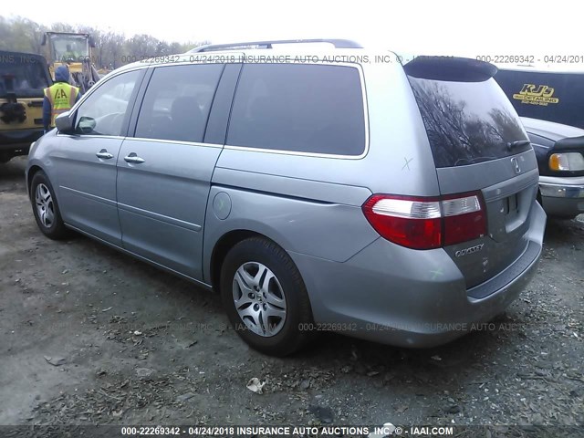 5FNRL38706B056774 - 2006 HONDA ODYSSEY EXL ნაცრისფერი ფოტო 3