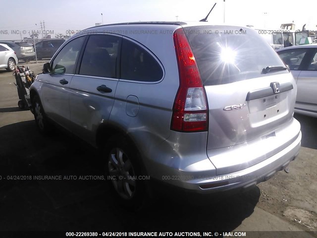 JHLRE3H40BC006693 - 2011 HONDA CR-V SE SILVER photo 3