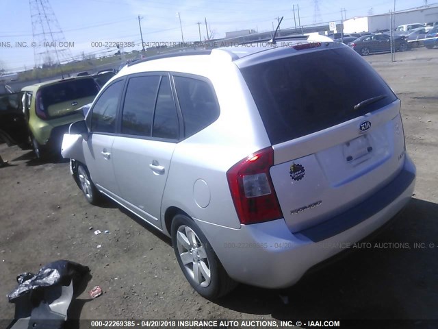 KNAFG526177080380 - 2007 KIA RONDO LX/EX SILVER photo 3