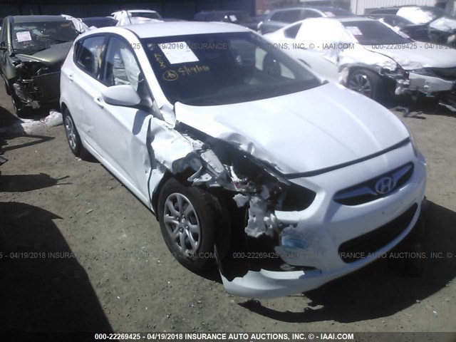 KMHCT5AE9EU169294 - 2014 HYUNDAI ACCENT GLS/GS WHITE photo 6