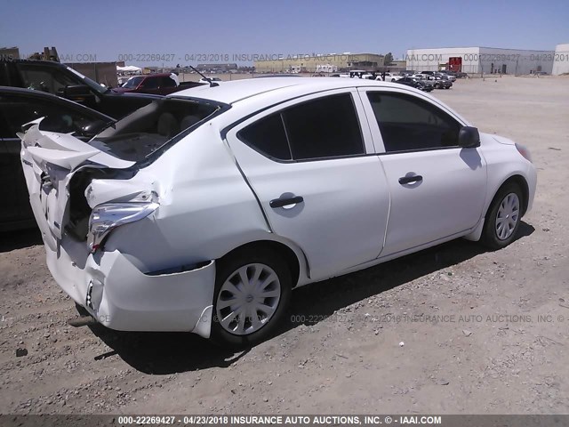 3N1CN7AP1EL837209 - 2014 NISSAN VERSA S/S PLUS/SV/SL WHITE photo 4