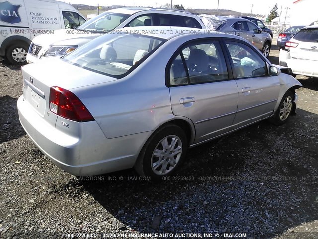 2HGES25783H556222 - 2003 HONDA CIVIC EX GRAY photo 4