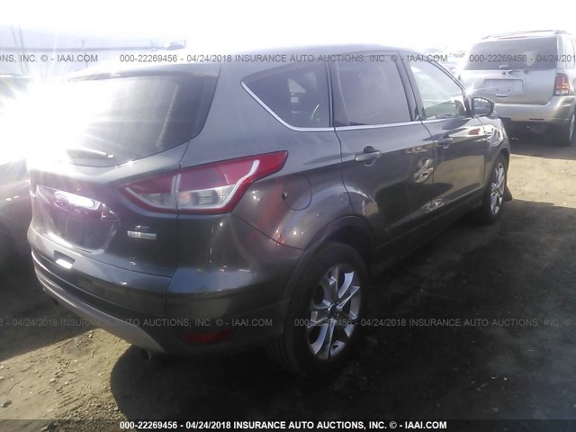 1FMCU0HX2DUB50625 - 2013 FORD ESCAPE SEL GRAY photo 4