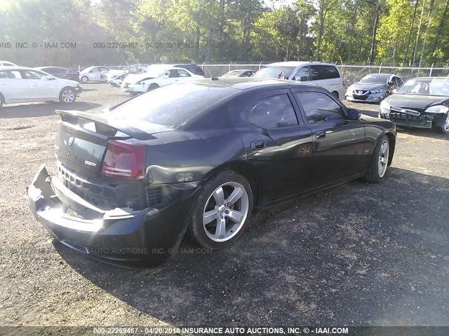 2B3KA73W28H151302 - 2008 DODGE CHARGER SRT-8 BLACK photo 4