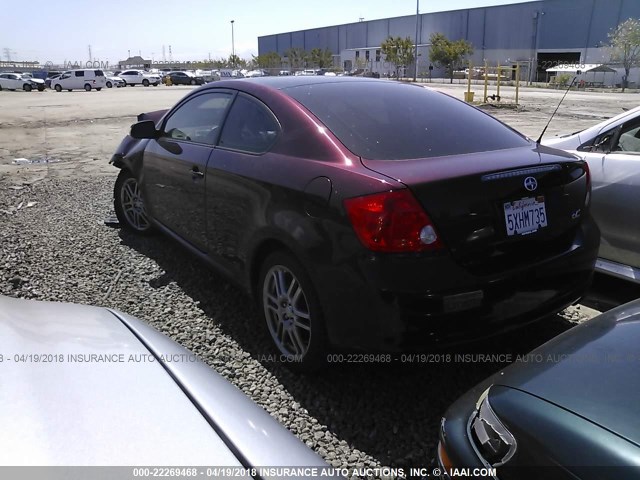 JTKDE177570176203 - 2007 TOYOTA SCION TC 勃艮第红 照片 3