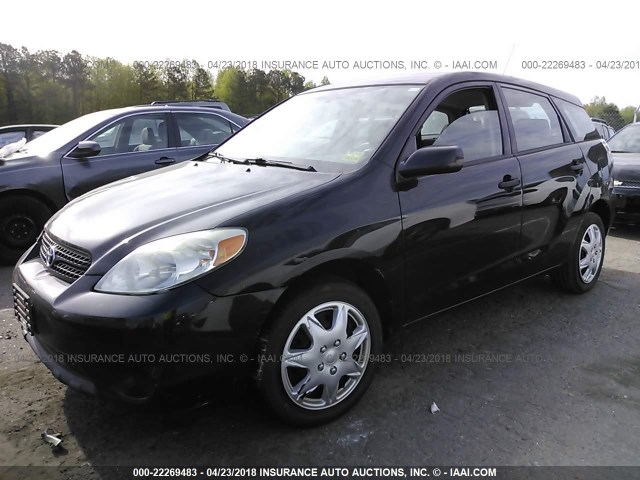 2T1KR32EX5C502570 - 2005 TOYOTA COROLLA MATRIX XR BLACK photo 2