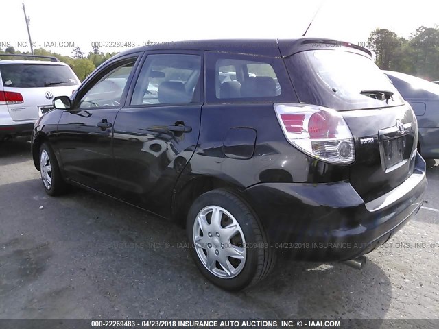 2T1KR32EX5C502570 - 2005 TOYOTA COROLLA MATRIX XR BLACK photo 3