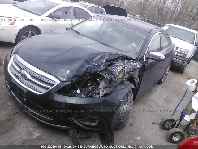 1FAHP2FW5BG174667 - 2011 FORD TAURUS LIMITED BLACK photo 2