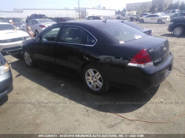 2G1WB5E33E1144277 - 2014 CHEVROLET IMPALA LIMITED LT BLACK photo 3