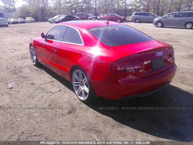 WAULFAFR0AA046590 - 2010 AUDI A5 PREMIUM PLUS RED photo 3