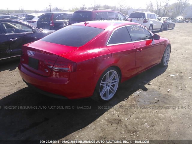 WAULFAFR0AA046590 - 2010 AUDI A5 PREMIUM PLUS RED photo 4