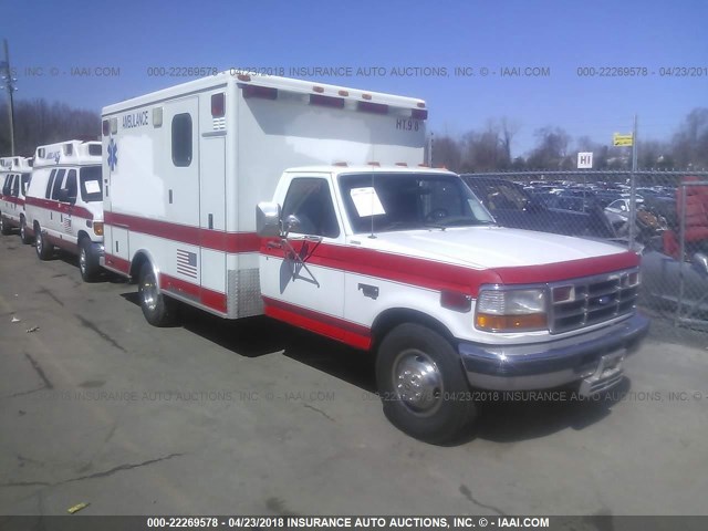 1FDKF37F0VEA74334 - 1997 FORD F350 WHITE photo 1