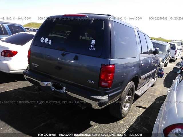 1FMRU15W01LB83989 - 2001 FORD EXPEDITION XLT BLUE photo 4