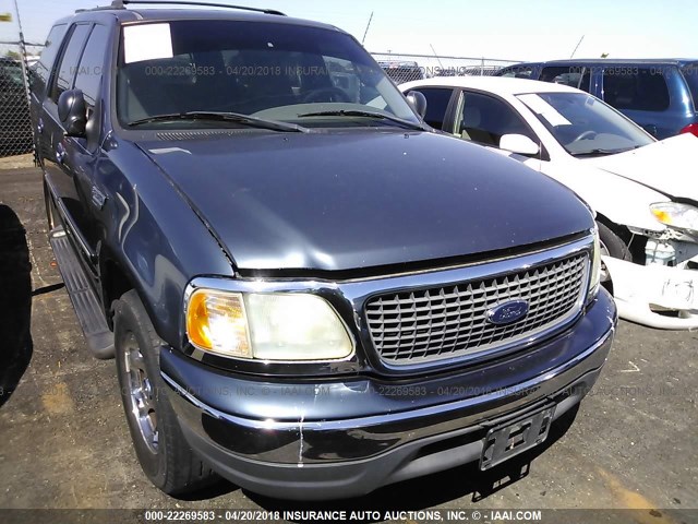 1FMRU15W01LB83989 - 2001 FORD EXPEDITION XLT BLUE photo 6