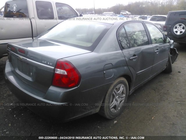 1G1ZS51826F274138 - 2006 CHEVROLET MALIBU LS 灰色 照片 4