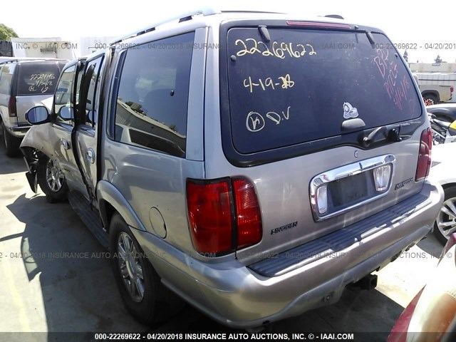 5LMEU27R62LJ00124 - 2002 LINCOLN NAVIGATOR 米色 照片 3
