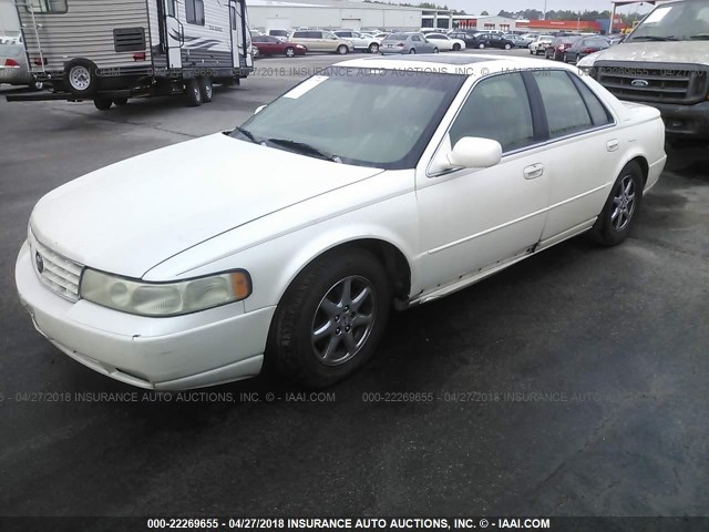 1G6KY5497XU926215 - 1999 CADILLAC SEVILLE STS WHITE photo 2