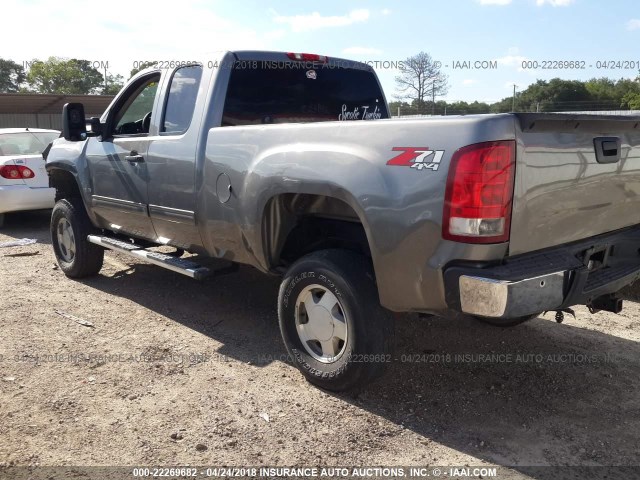 2GTEK19J081225343 - 2008 GMC SIERRA K1500 GRAY photo 3