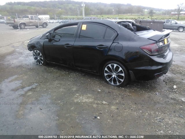 2HGFB6E53DH710427 - 2013 HONDA CIVIC SI BLACK photo 3