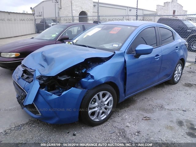3MYDLBZV3GY136093 - 2016 TOYOTA SCION IA BLUE photo 2