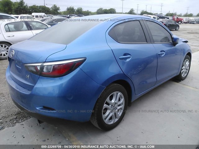 3MYDLBZV3GY136093 - 2016 TOYOTA SCION IA BLUE photo 4