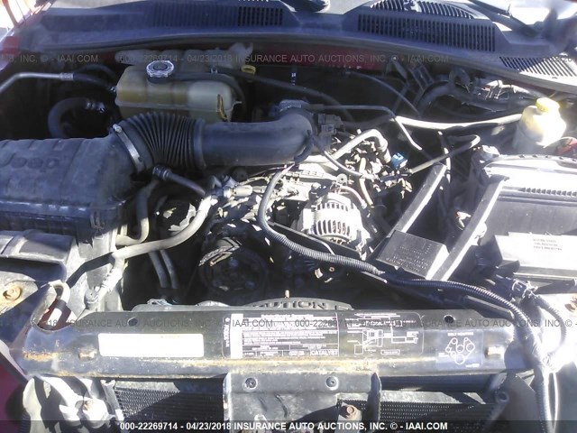 1J4GL48K34W254236 - 2004 JEEP LIBERTY SPORT 红色 照片 10