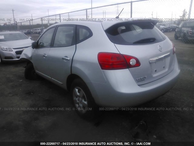 JN8AS5MV1DW613947 - 2013 NISSAN ROGUE S/SV SILVER photo 3