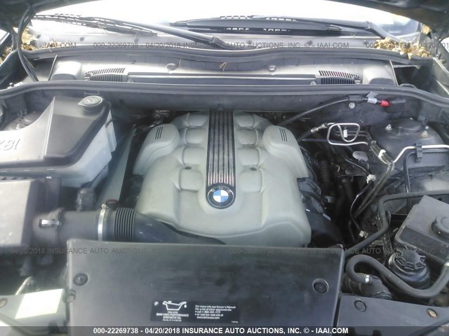 5UXFB53564LV07660 - 2004 BMW X5 4.4I BLACK photo 10