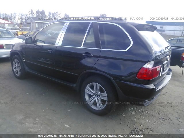 5UXFB53564LV07660 - 2004 BMW X5 4.4I BLACK photo 3