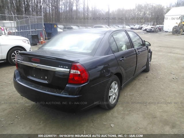 1G1ZT52865F242187 - 2005 CHEVROLET MALIBU LS 蓝色 照片 4