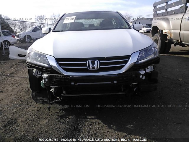 1HGCR2F57EA165063 - 2014 HONDA ACCORD SPORT WHITE photo 6