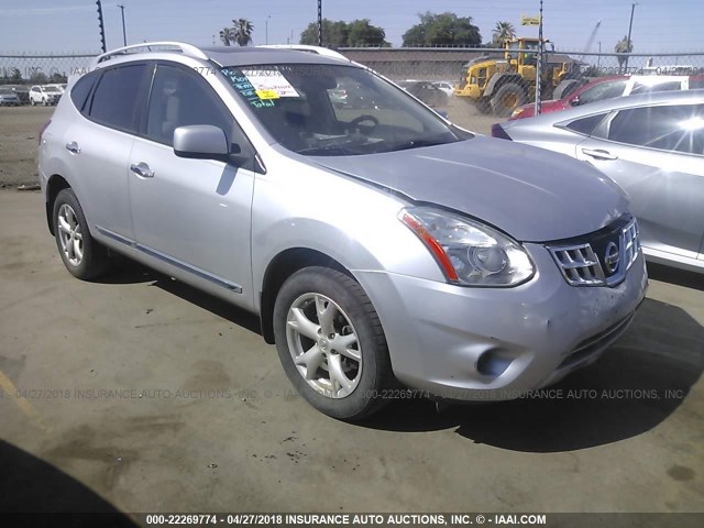 JN8AS5MT1BW560954 - 2011 NISSAN ROGUE S/SV/KROM SILVER photo 1