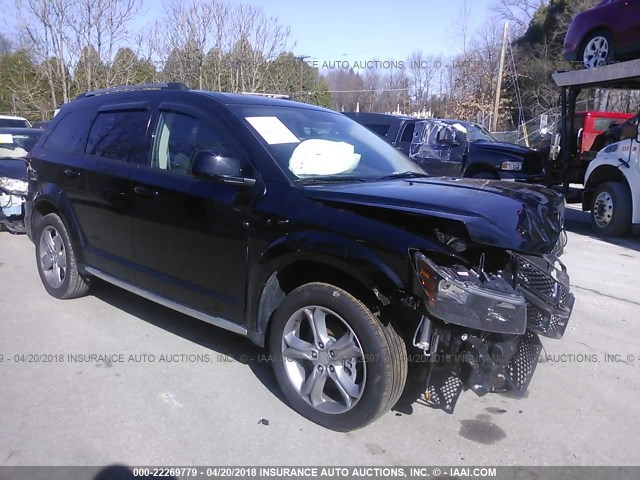 3C4PDDGG1HT696086 - 2017 DODGE JOURNEY CROSSROAD BLACK photo 1