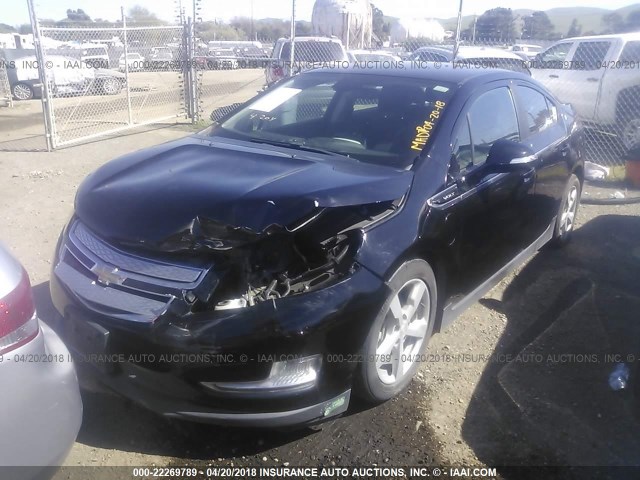 1G1RE6E44DU128563 - 2013 CHEVROLET VOLT BLACK photo 2