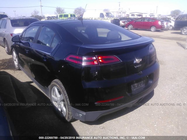 1G1RE6E44DU128563 - 2013 CHEVROLET VOLT BLACK photo 3