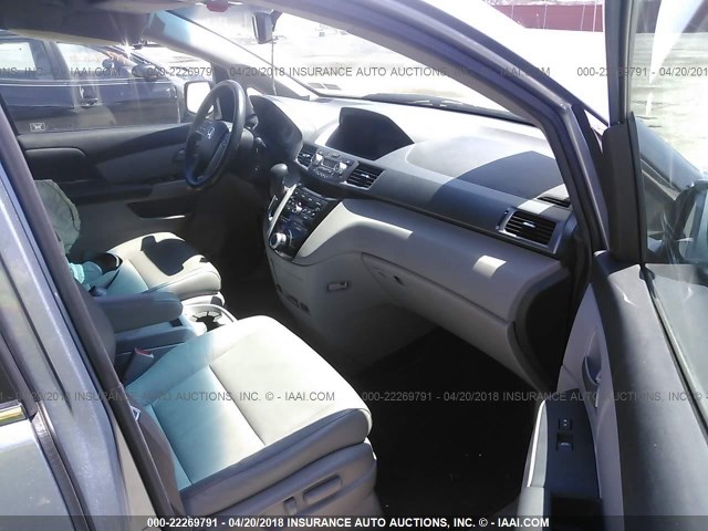 5FNRL5H67CB016531 - 2012 HONDA ODYSSEY EXL ღია ლურჯი ფოტო 5