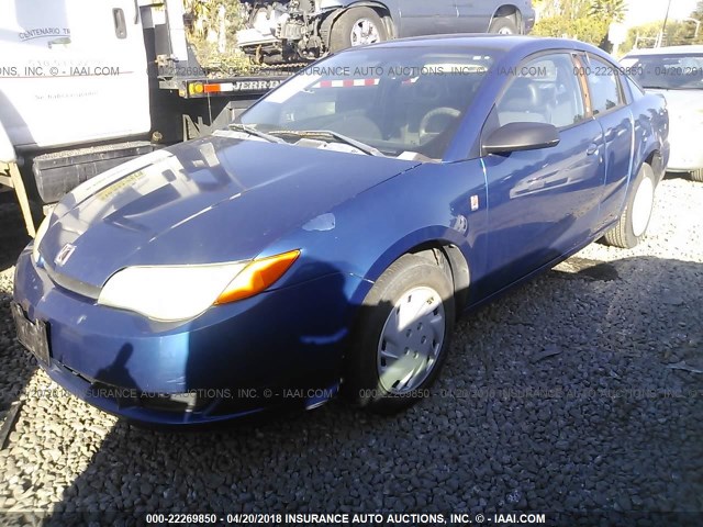 1G8AN12F75Z171452 - 2005 SATURN ION LEVEL 2 BLUE photo 2