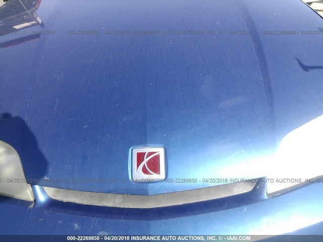 1G8AN12F75Z171452 - 2005 SATURN ION LEVEL 2 BLUE photo 6