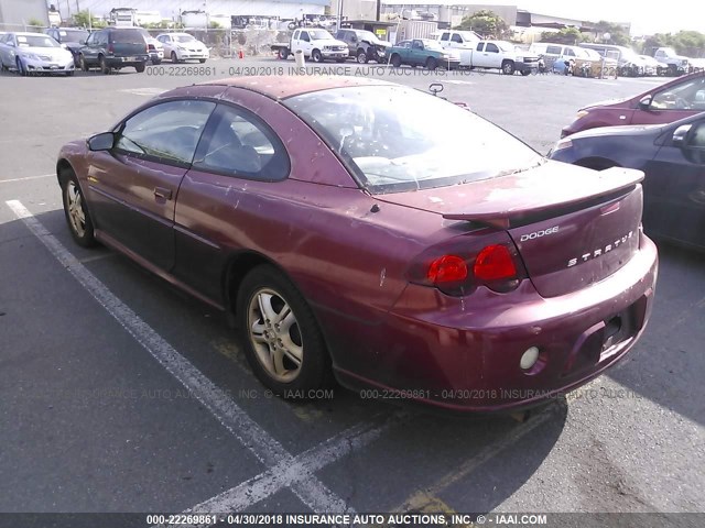 4B3AG42G43E180365 - 2003 DODGE STRATUS SE MAROON photo 3