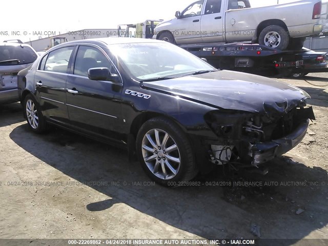 1G4HE57Y18U114473 - 2008 BUICK LUCERNE CXS BLACK photo 1